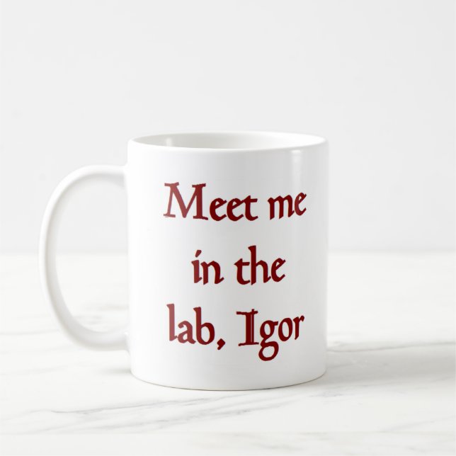 träffa mig, storkat kaffe mugg (Vänster)