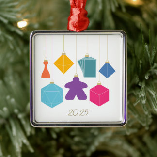 Träffa trädet med brädspel Premium-ornament Julgransprydnad Metall