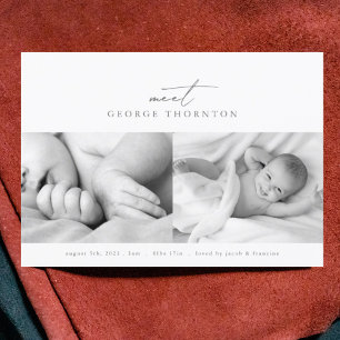 träffa vår baby fotosamlingspension meddelande