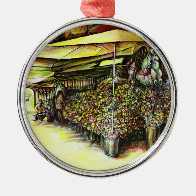 Träffade optiker julgransprydnad metall (Framsidan)