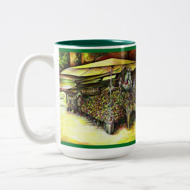 Träffade optiker Två-Tonad mugg (Vänster)