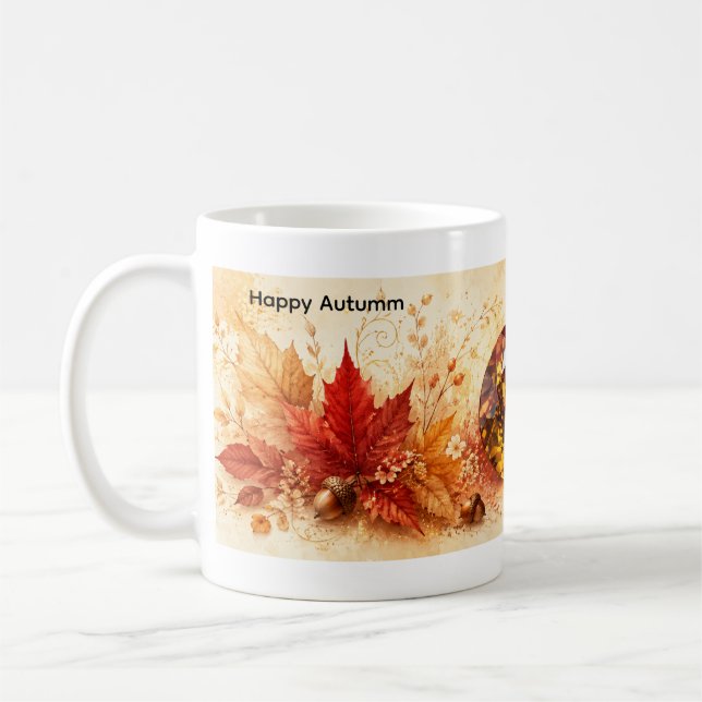 Träffande Höst Kaffe Mugg (Vänster)