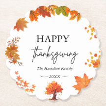 Träffande Höstlig Thanksgiving Middagsfest