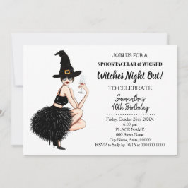 Träffar tjejer natten ut i halloween Födelsedagsfe Inbjudningar