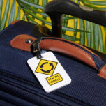 Traffic Circle Road Sign Yellow Diamond Bagagebricka<br><div class="desc">Spot your bags easily on the carousel with this high visibility traffic circle road sign luggage tag. The bright yellow diamond and black rotating arrows provide a sharp, high contrast look that stands out in a crowded airport. This durable travel accessory is a perfect gift for frequent flyers, road trip...</div>
