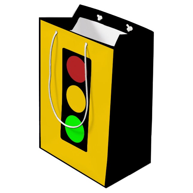 Traffic Light Ahead Caution Road Sign (Baksidan Vinklad)
