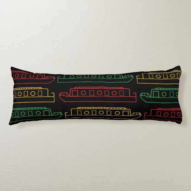 Traffic Light Barges Canal Boats Kroppskudde (Framsidan)