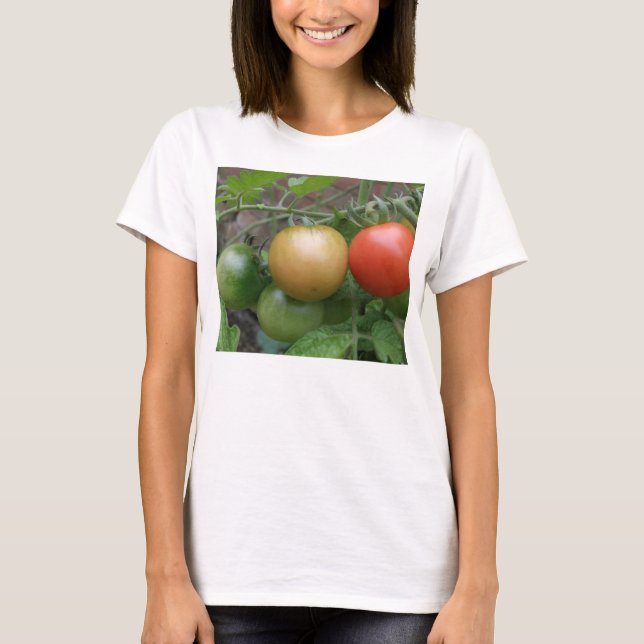 Traffic Light Tomates Dam T Shirt (Framsida)