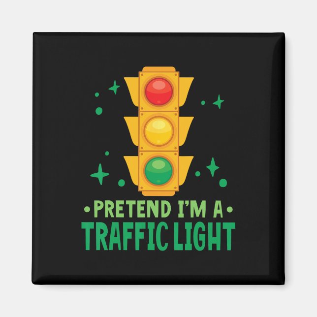 Traffic Ljus Halloween påstår att jag är en trafik Magnet (Framsidan)