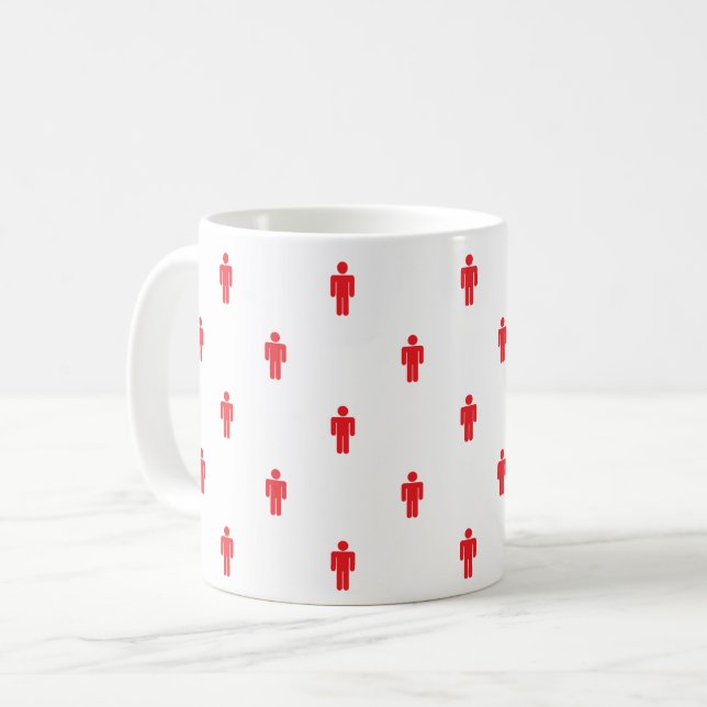 Traffic Ljus Man Coffee Mugg (Framsida vänster)