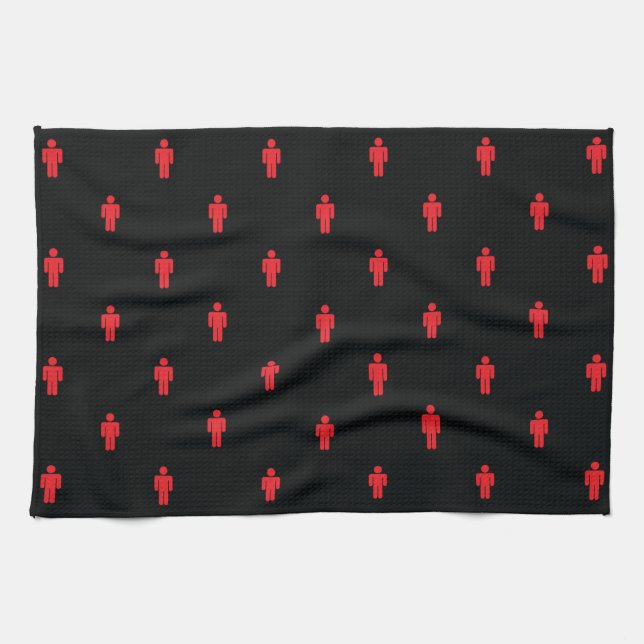 Traffic Ljus Man Kitchen Towel Kökshandduk (Horisontell)