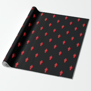 Traffic Ljus Man Wrapping Papper Presentpapper