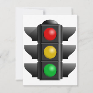 Traffic Ljus Red Gult Grönt Signal Inbjudningar