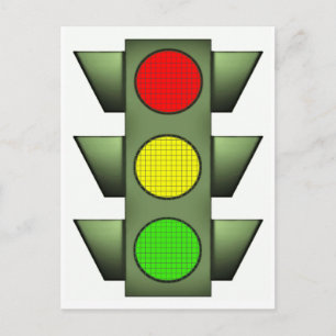 Traffic Signal Vykort