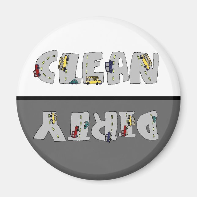 Traffic Sylt Clean Dirty Dishwasher Magnet (Framsidan)