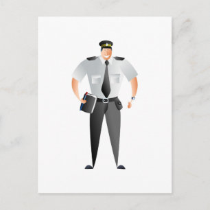 Traffic Warden Vykort