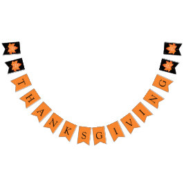 Träffig Höstlig Thanksgiving Middagsfest Vimplar
