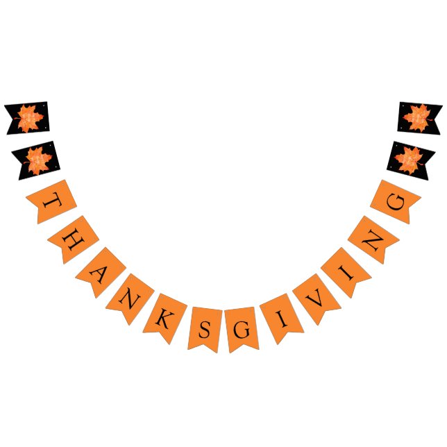 Träffig Höstlig Thanksgiving Middagsfest Vimplar (Alla)