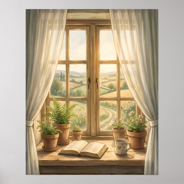 Träffs hemfönsterinteriör poster (Framsidan)