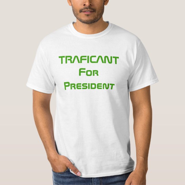 TRAFICANT för president T-shirt (Framsida)