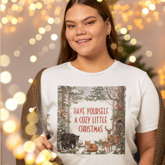 Träfigurer Jul T Shirt