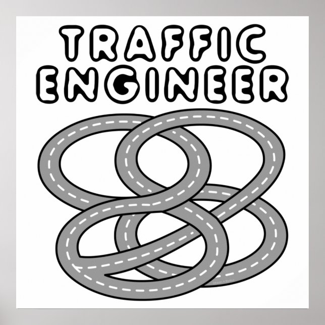 Trafik på motorvägen Ingenjör Poster (Framsidan)