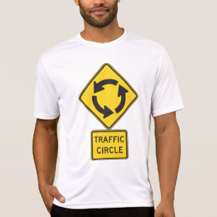 Trafikcirkulationsskylt Gul Diamant T Shirt