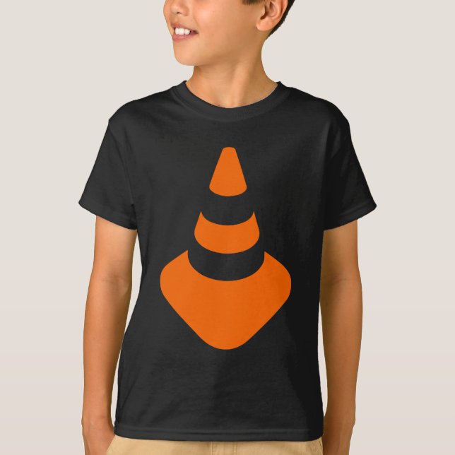 Trafikera för den Whitch för kottesäkerhetspylonen T-shirt (Framsida)