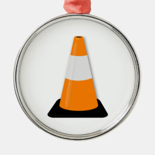 Trafikera kotten julgransprydnad metall