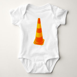 Trafikera kotten med gula randar t shirt
