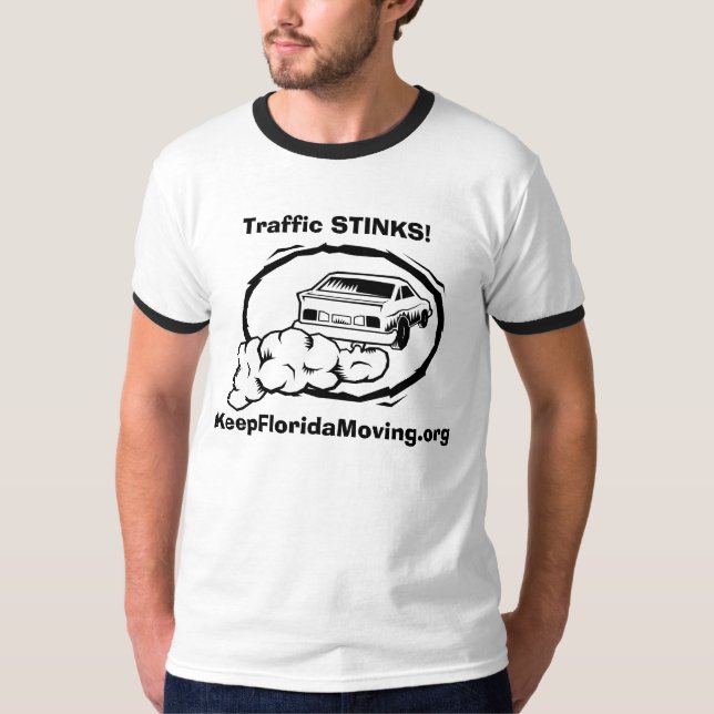 Trafikera STANKAR! - KeepFloridaMoving.org Tee (Framsida)