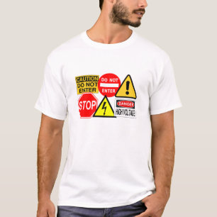 Trafikera teckenskjortan - välj stil & färga t-shirt