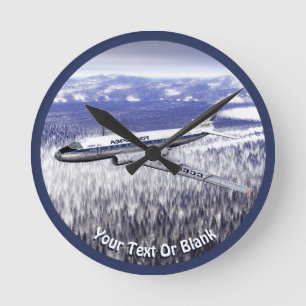 Trafikflygplan Tu-104 för Tupolev (Туполев) Rund Klocka