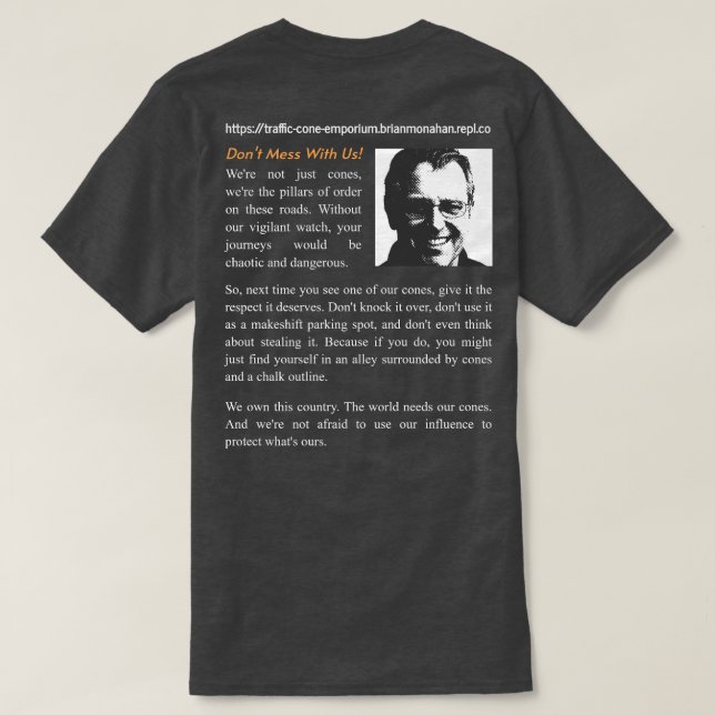 Trafikkoner, emporium Tee [v3] (Design baksida)