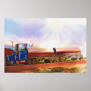 Trafikkonsten Tanker Lastbil Poster