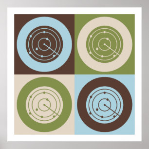 Trafikkontroll för popkonst Luft Poster