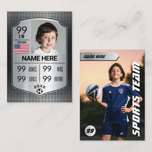 Trafikkort för fotbollsstjärnor (Fram/baksida)