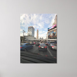 Trafiklivet i Bangkok-fotoduk Canvastryck