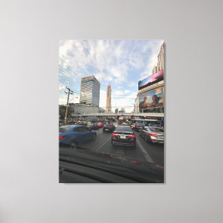 Trafiklivet i Bangkok-fotoduk Canvastryck