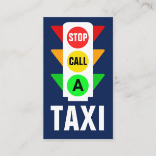 Trafikljus A-hytten i Taxi Visitkort