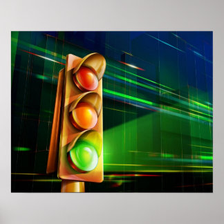 Trafikljus - poster
