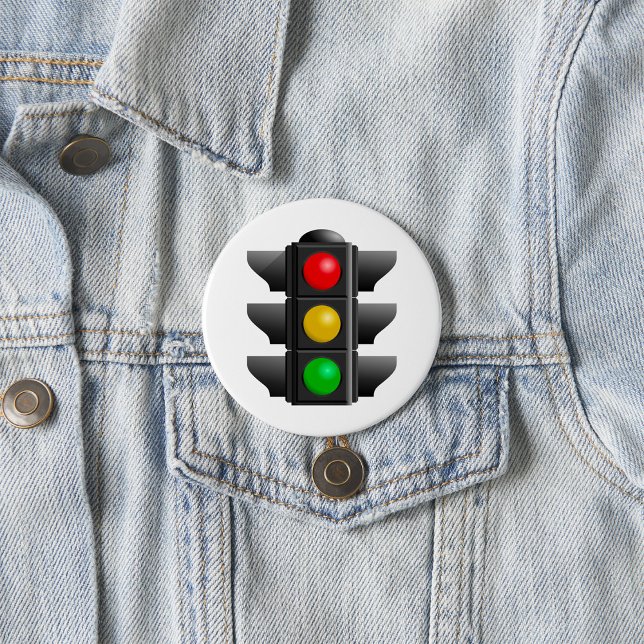 Trafikljus Rött Gult Grönt Signal Knapp (Skapare uppladdad)