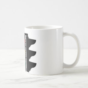 Trafikljusgatan undertecknar kaffemugg