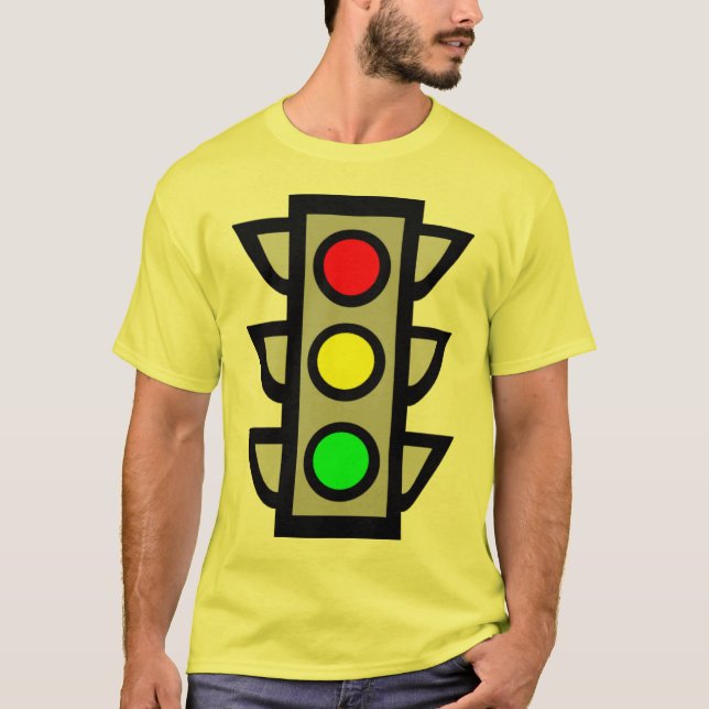 Trafikljusskjorta Tee Shirt (Framsida)