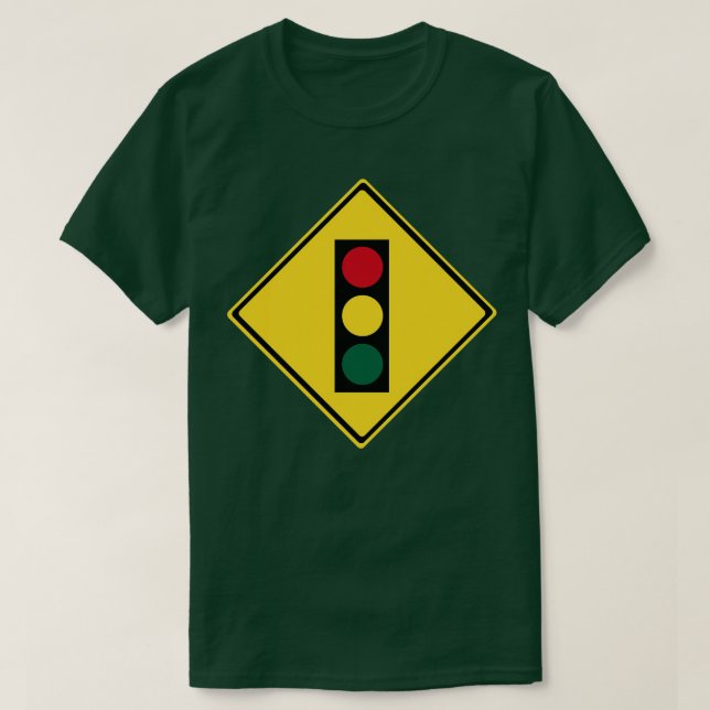 TrafikljusVarningssignal T Shirt (Design framsida)
