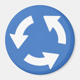 Trafikrundssignal om signalmagnet magnet