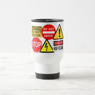 Trafikskyltar mugg - välj stil & färg