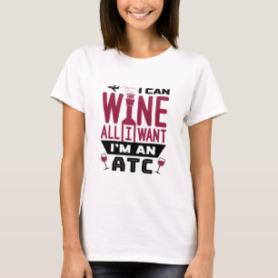 Trafikstyrenhet för Luft, ATC Funny Vin T Shirt