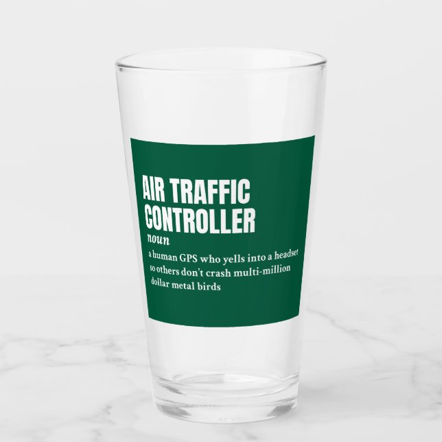 Trafikstyrenhet för luft - praktisk definition glaskopp (Framsida)