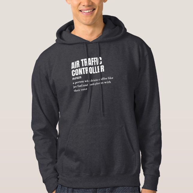 Trafikstyrenhet för luft - praktisk definition hoodie (Framsida)